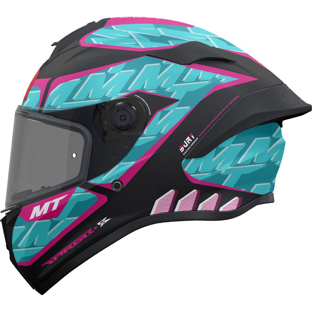 MT Helmets Targo S Surt C8 Matt Black / Blue / Purple