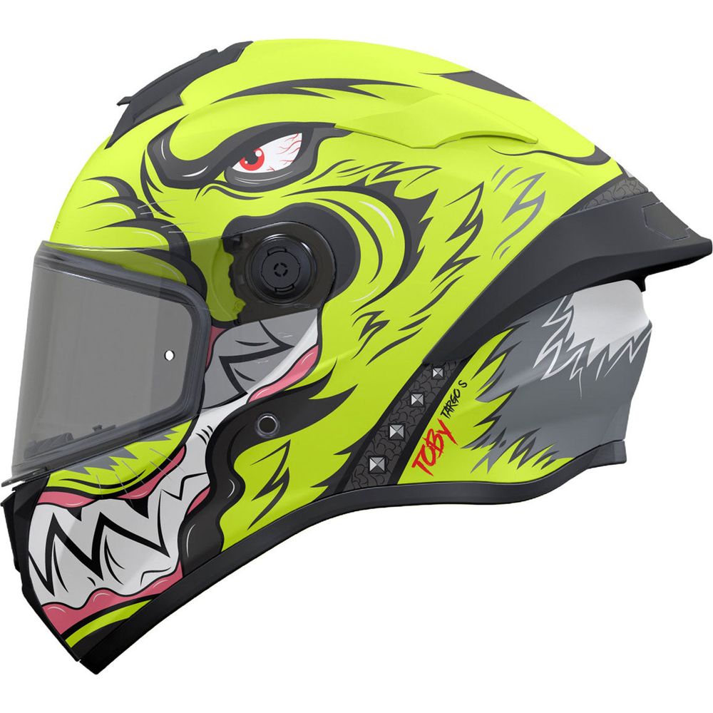 MT Helmets Targo S Toby C3 Matt Fluo Yellow