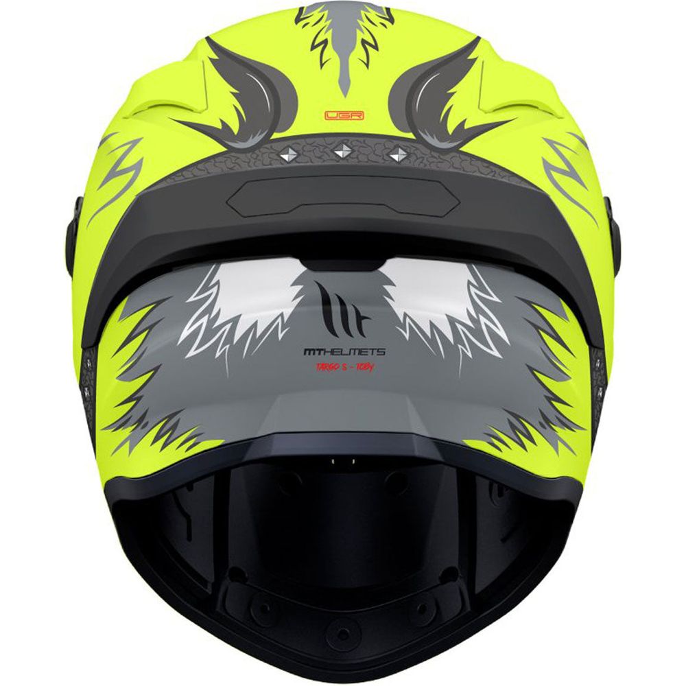 MT Helmets Targo S Toby C3 Matt Fluo Yellow