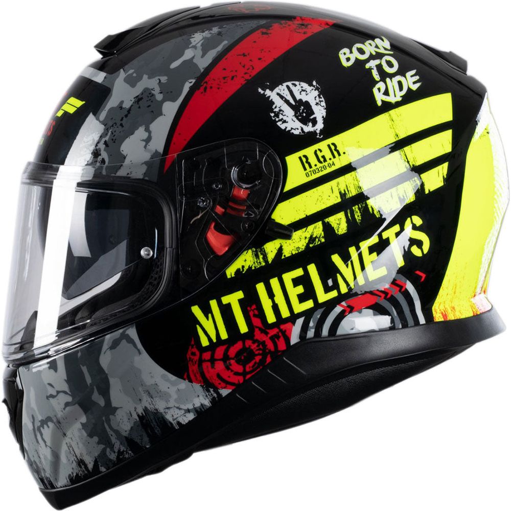 MT Helmets Thunder 3 Sniper Gloss Black / Fluo Yellow