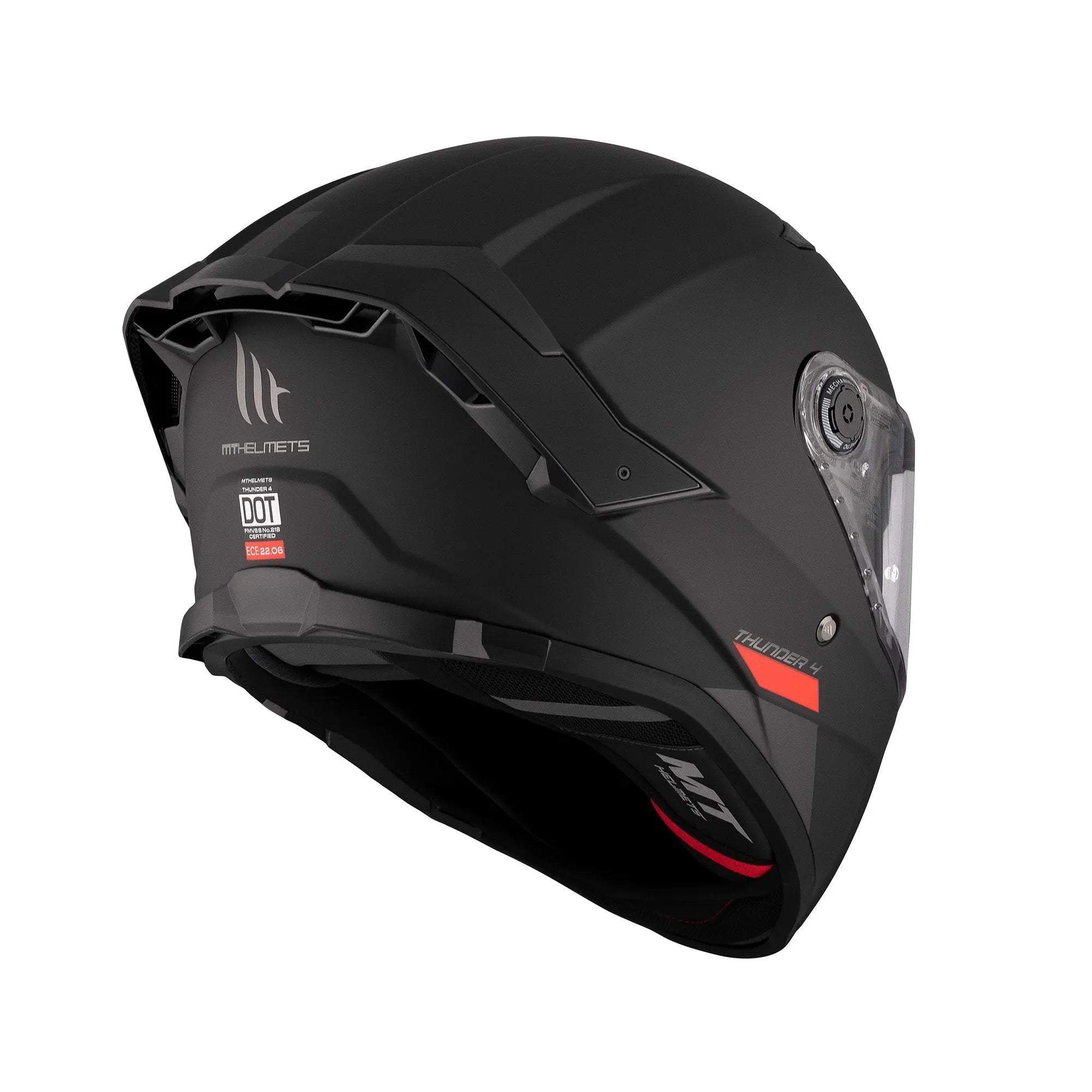 MT Thunder 4 SV A1 Matt Black FREE UK Delivery, FREE 365 Day Returns | Moto Central