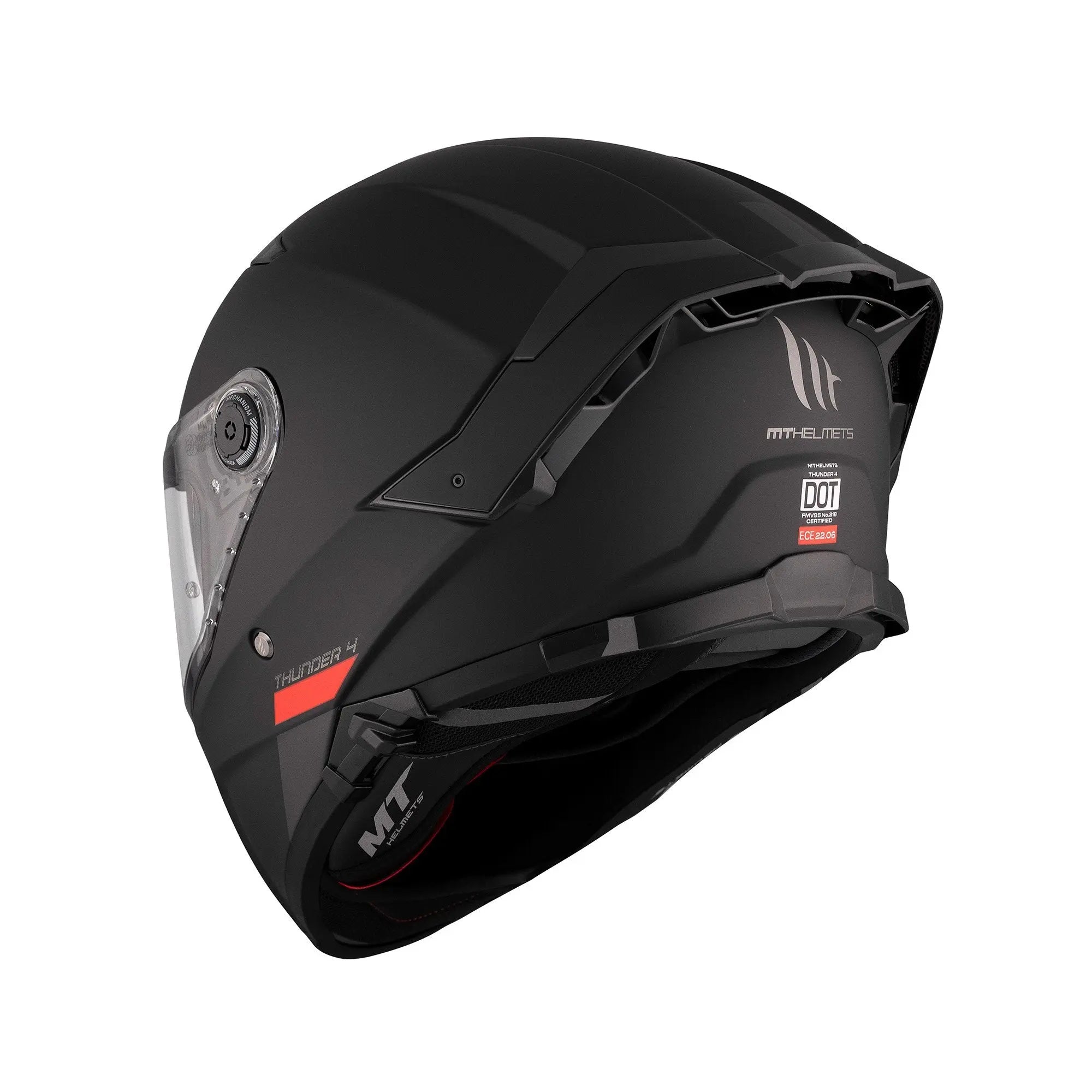 MT Thunder 4 SV A1 Matt Black FREE UK Delivery, FREE 365 Day Returns | Moto Central