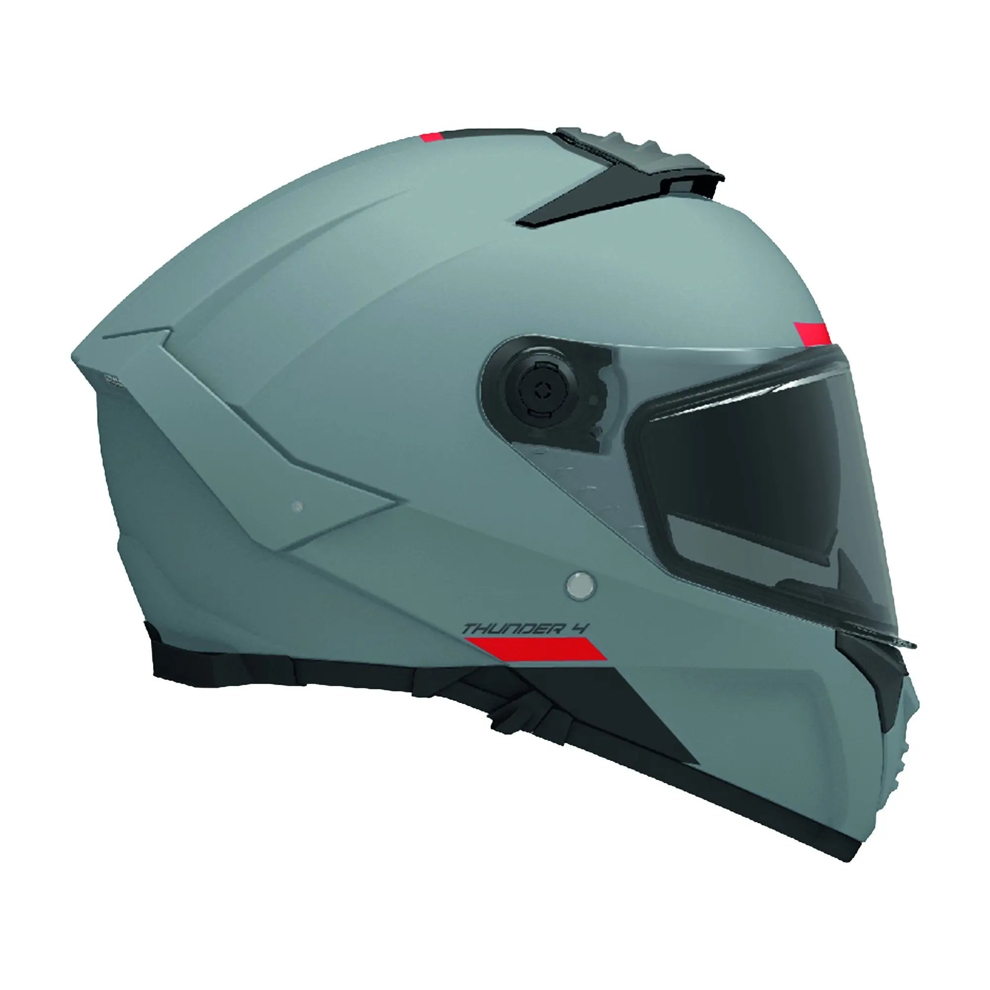 MT Thunder 4 SV A12 Matt Grey FREE UK Delivery, FREE 365 Day Returns | Moto Central