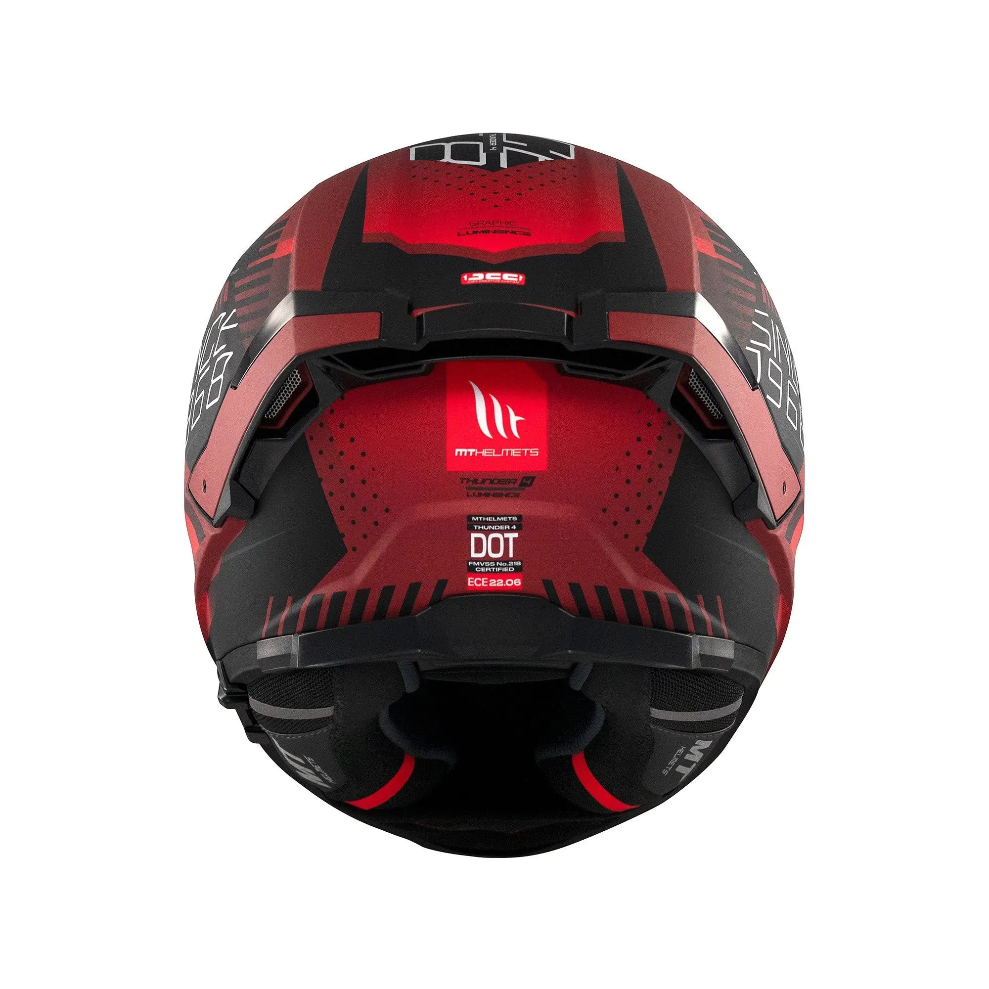 MT Thunder 4 SV Lumin D5 Matt Red FREE UK Delivery, FREE 365 Day Returns | Moto Central