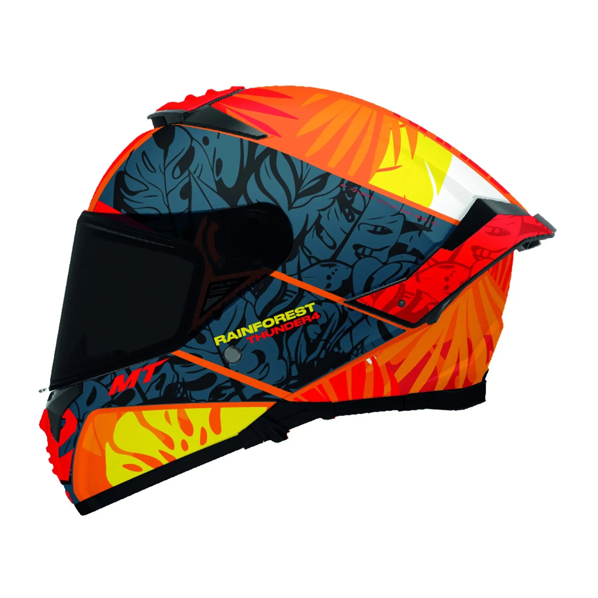MT Thunder 4 SV Rainforest C4 Gloss Orange FREE UK Delivery, FREE 365 Day Returns | Moto Central