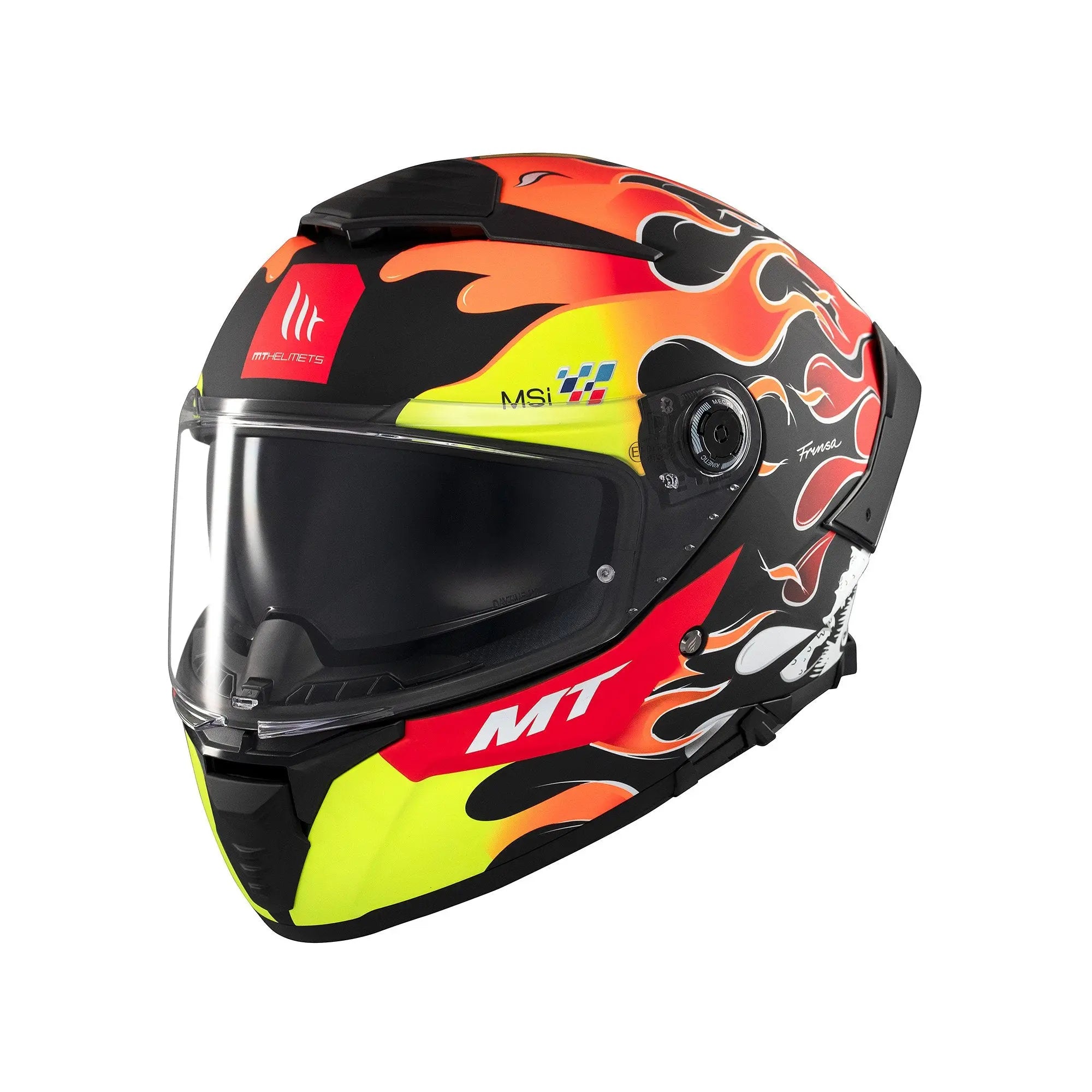 MT Thunder 4 SV Yamanaka B3 Matt Fluo Yellow / Red FREE UK Delivery, FREE 365 Day Returns | Moto Central