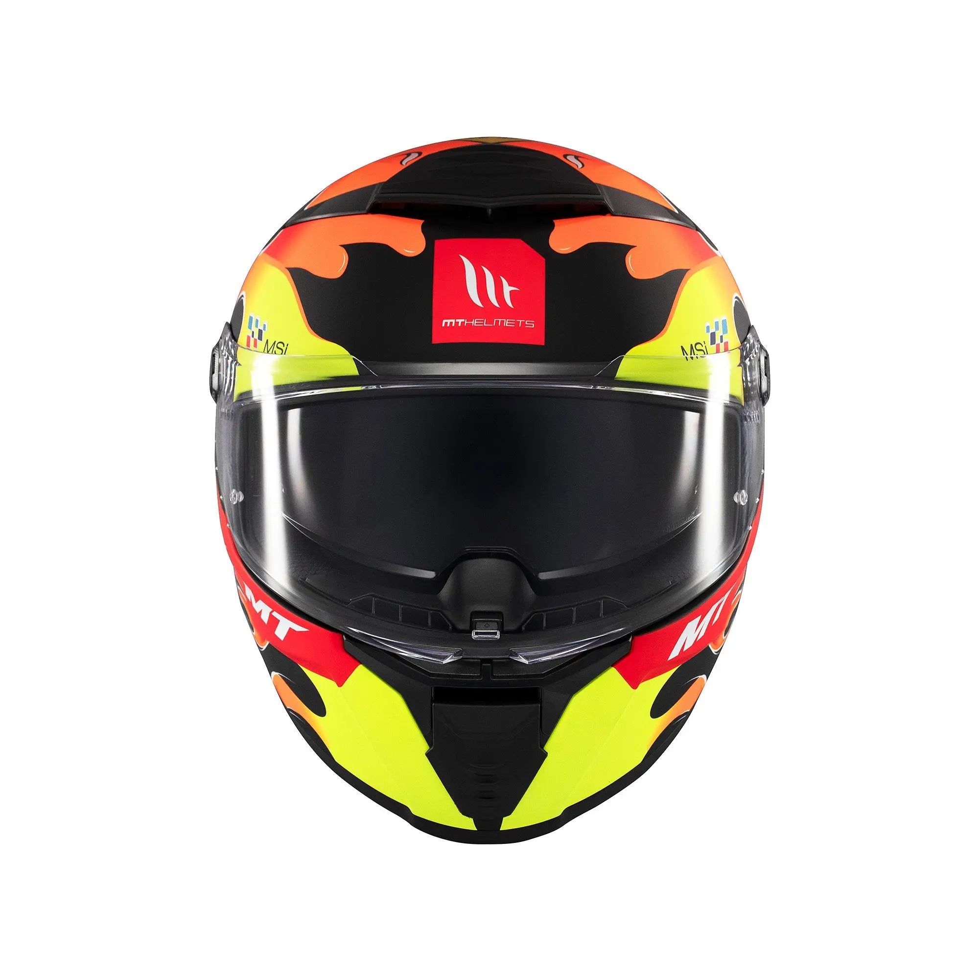 MT Thunder 4 SV Yamanaka B3 Matt Fluo Yellow / Red FREE UK Delivery, FREE 365 Day Returns | Moto Central