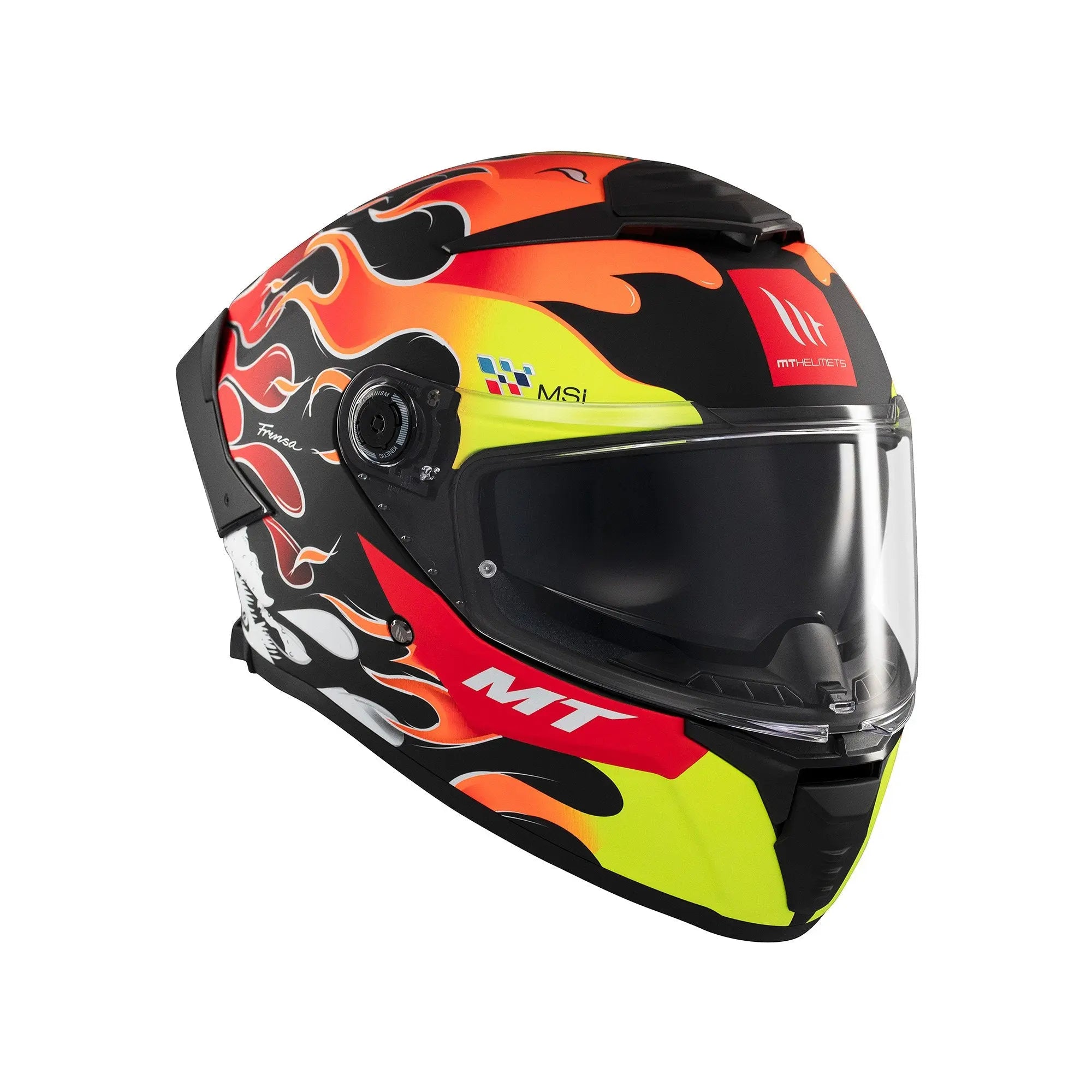 MT Thunder 4 SV Yamanaka B3 Matt Fluo Yellow / Red FREE UK Delivery, FREE 365 Day Returns | Moto Central