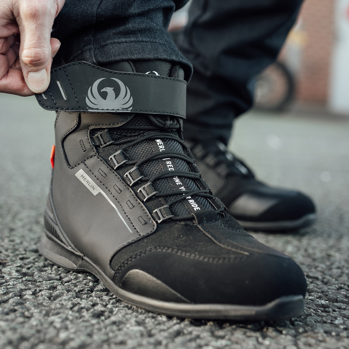 Merlin Street Pro D3O Waterproof Boots Black FREE UK Delivery, FREE 365 Day Returns | Moto Central