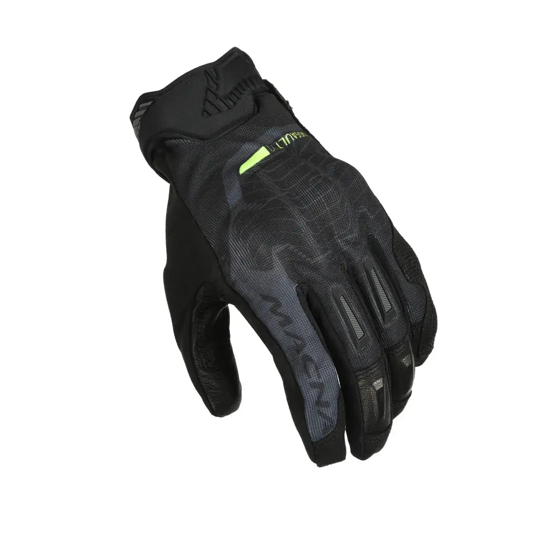 Macna Assault 2.0 Short Textile Gloves Black  - FREE UK Shipping, FREE 365 Day Returns | Moto Central