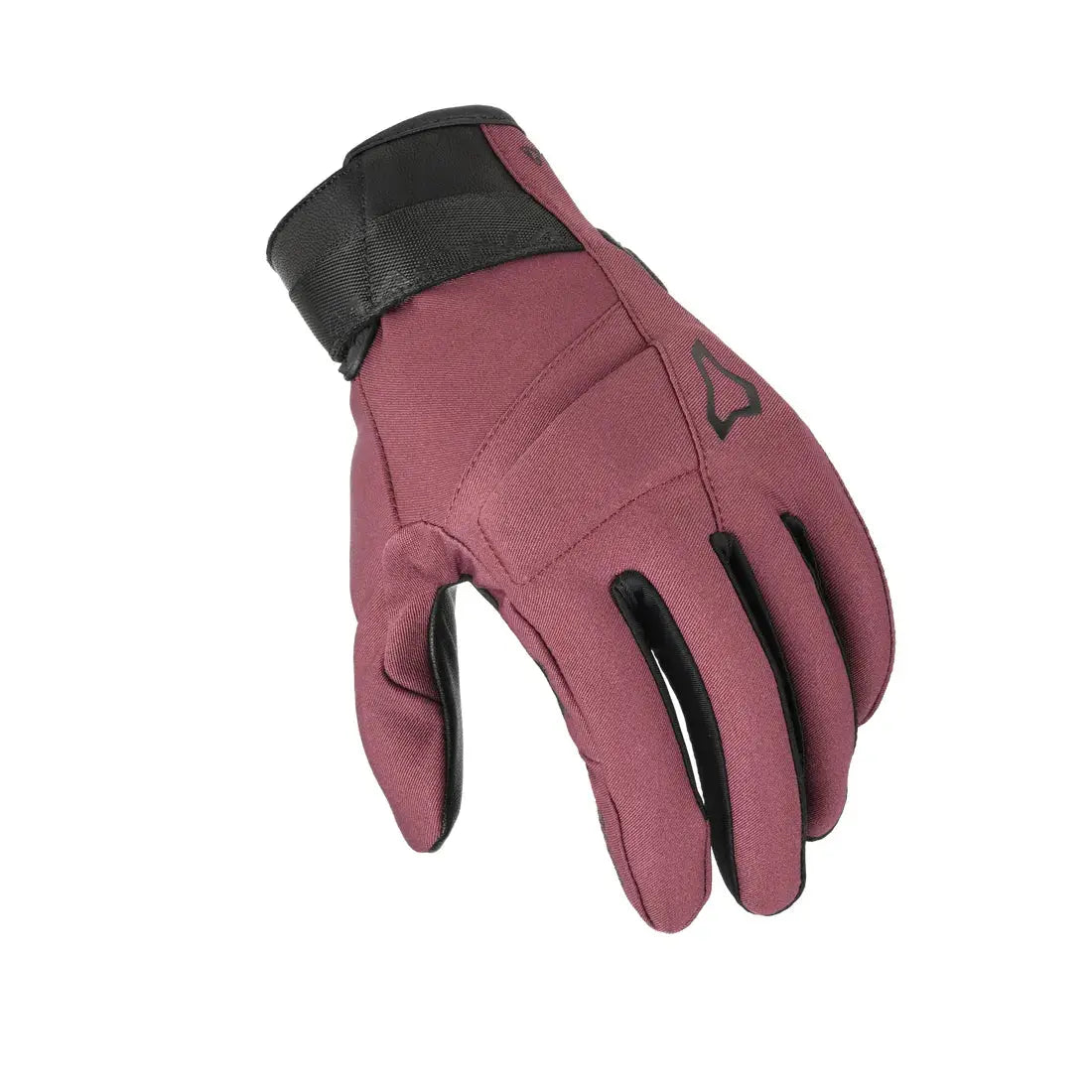 Macna Astrilla Ladies Leather / Textile Gloves Bordeaux / Red  - FREE UK Shipping, FREE 365 Day Returns | Moto Central