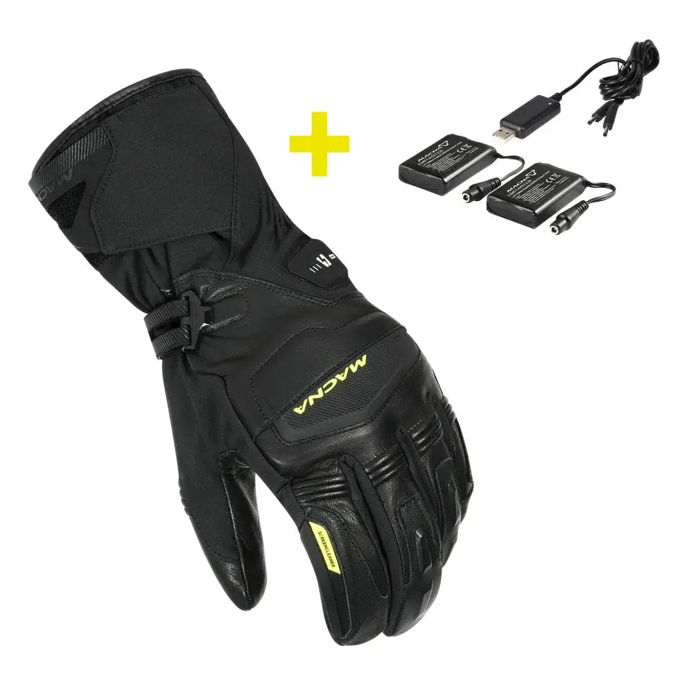 Macna Azra RTX Heated Gloves With Kit Black - FREE UK Shipping, FREE 365 Day Returns | Moto Central