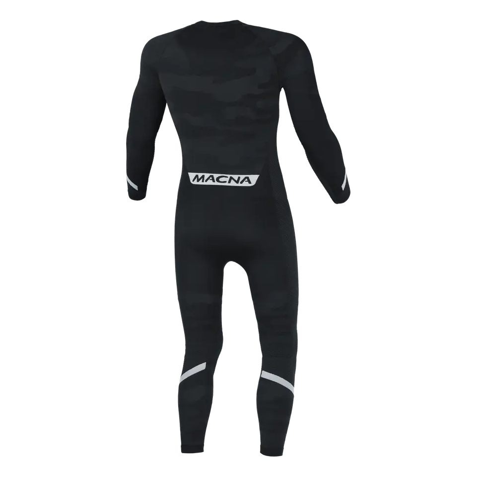 Macna Summer 1 Piece Base Layer Suit Black – rear view