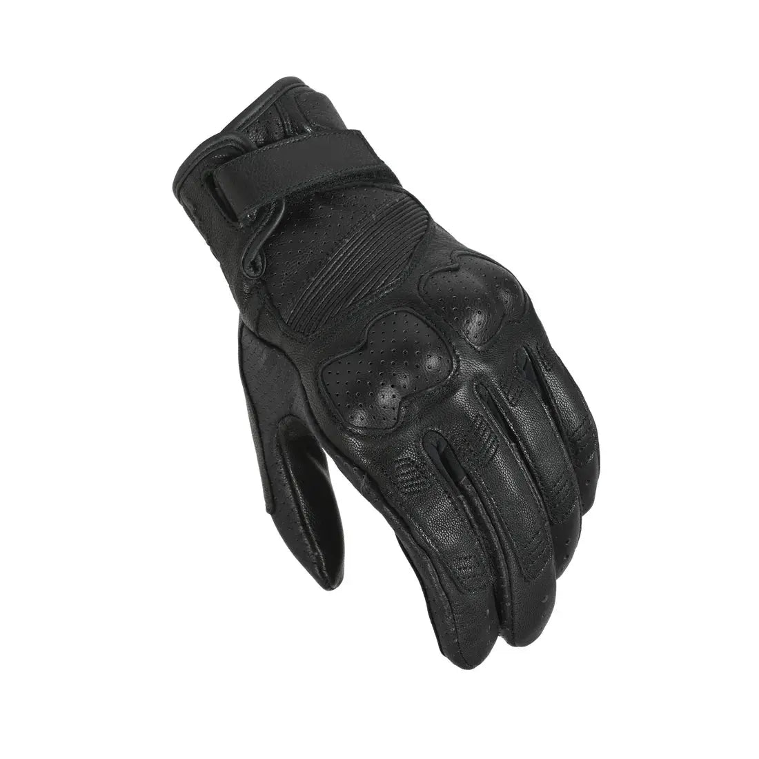 Macna Bold Leather Gloves Black  - FREE UK Shipping, FREE 365 Day Returns | Moto Central