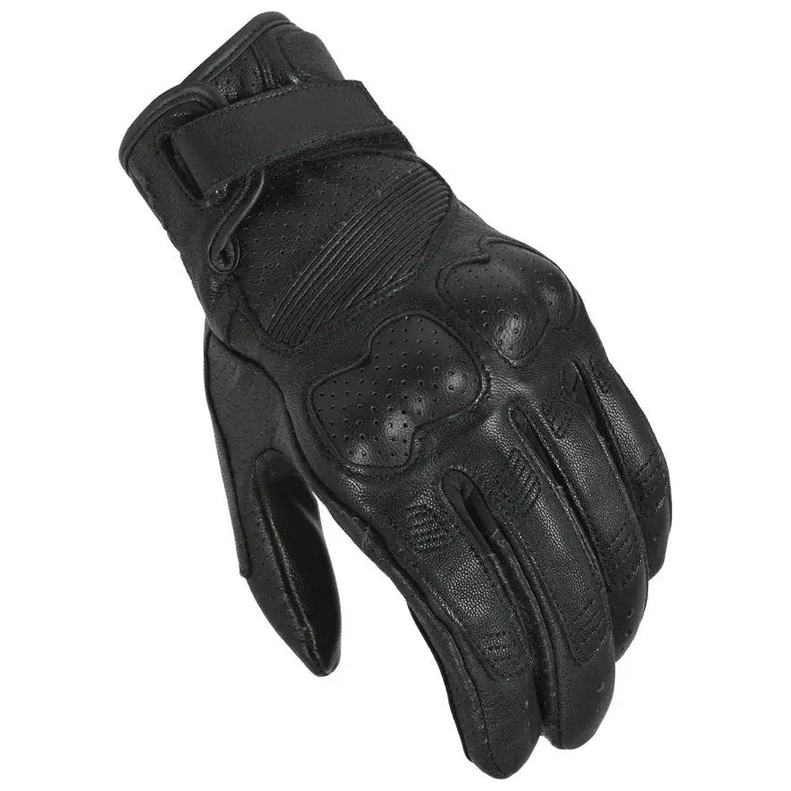 Macna Bold Leather Gloves Black - FREE UK Shipping, FREE 365 Day Returns | Moto Central