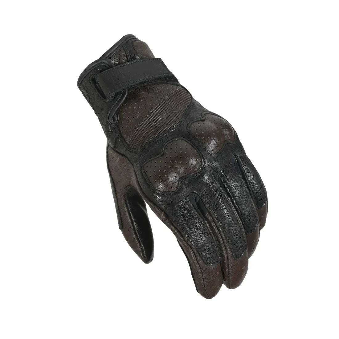 Macna Bold Leather Gloves Brown / Black  - FREE UK Shipping, FREE 365 Day Returns | Moto Central