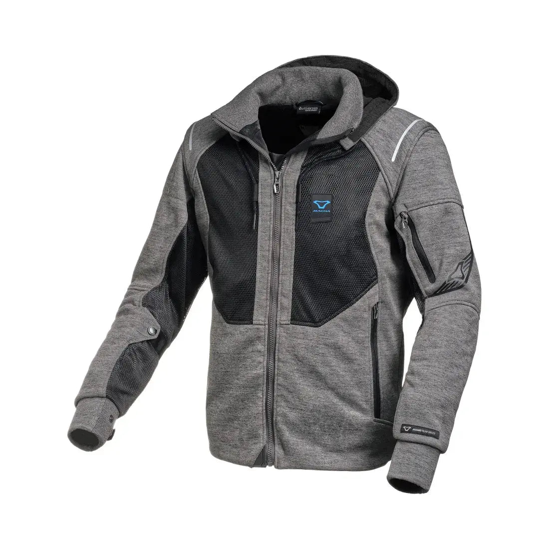 Macna Breeze Hoodie Dark Grey / Black  - FREE UK Shipping, FREE 365 Day Returns | Moto Central