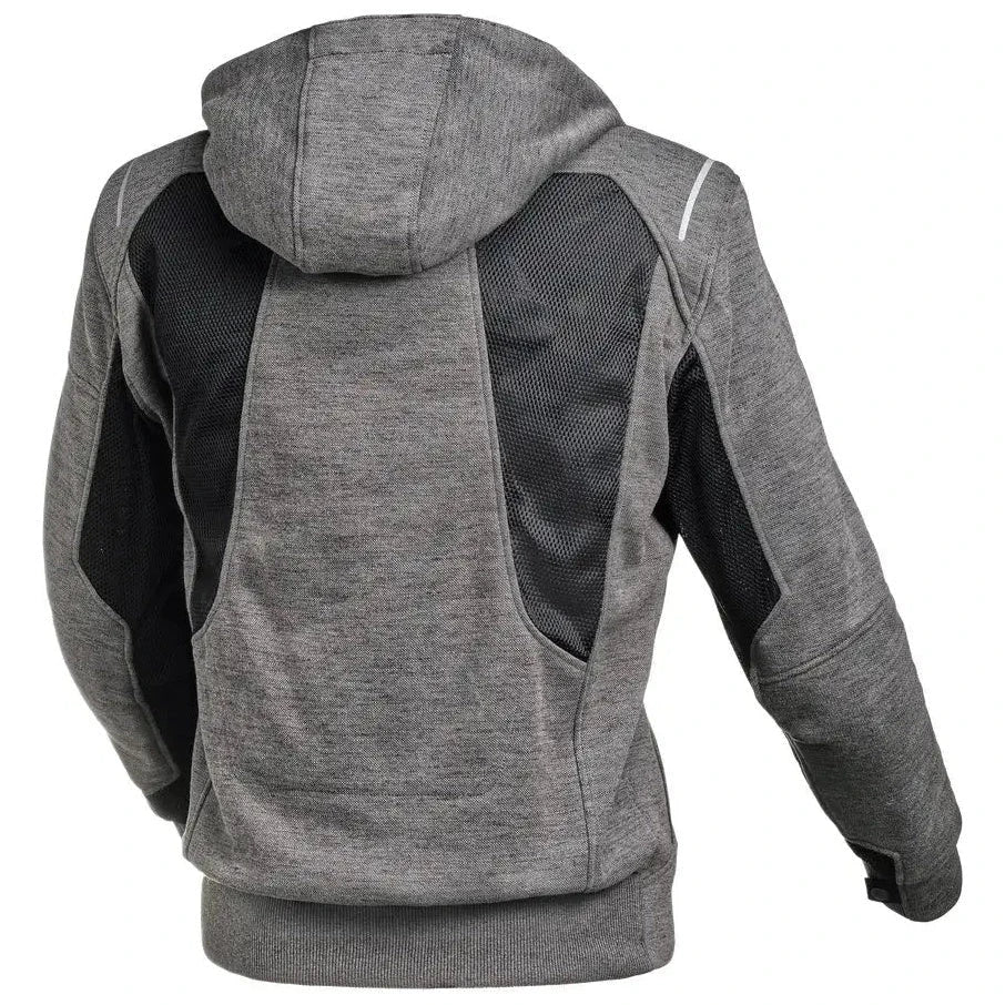 Macna Breeze Hoodie Dark Grey / Black - FREE UK Shipping, FREE 365 Day Returns | Moto Central
