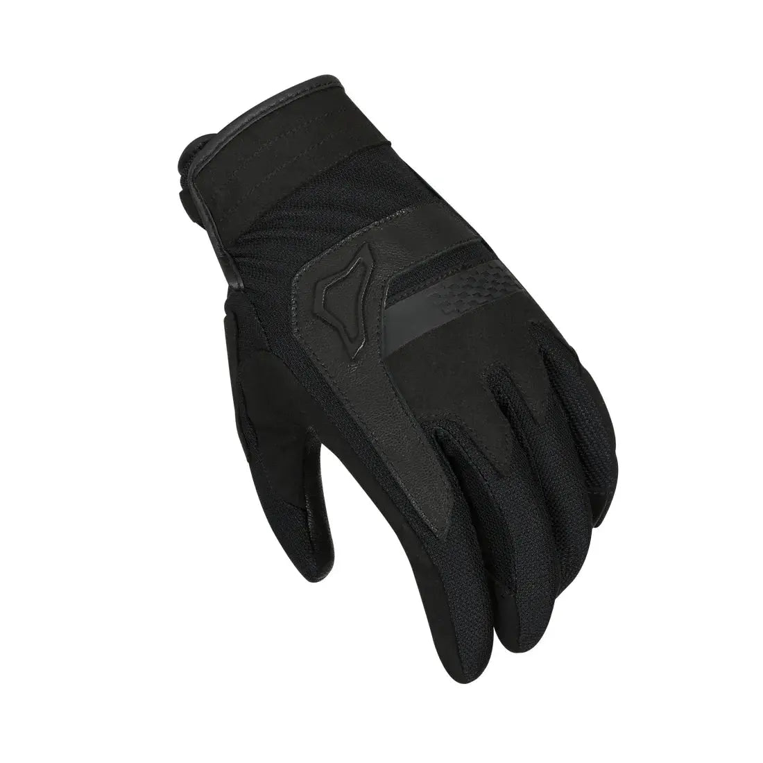 Macna Congra Short Textile Gloves Black  - FREE UK Shipping, FREE 365 Day Returns | Moto Central