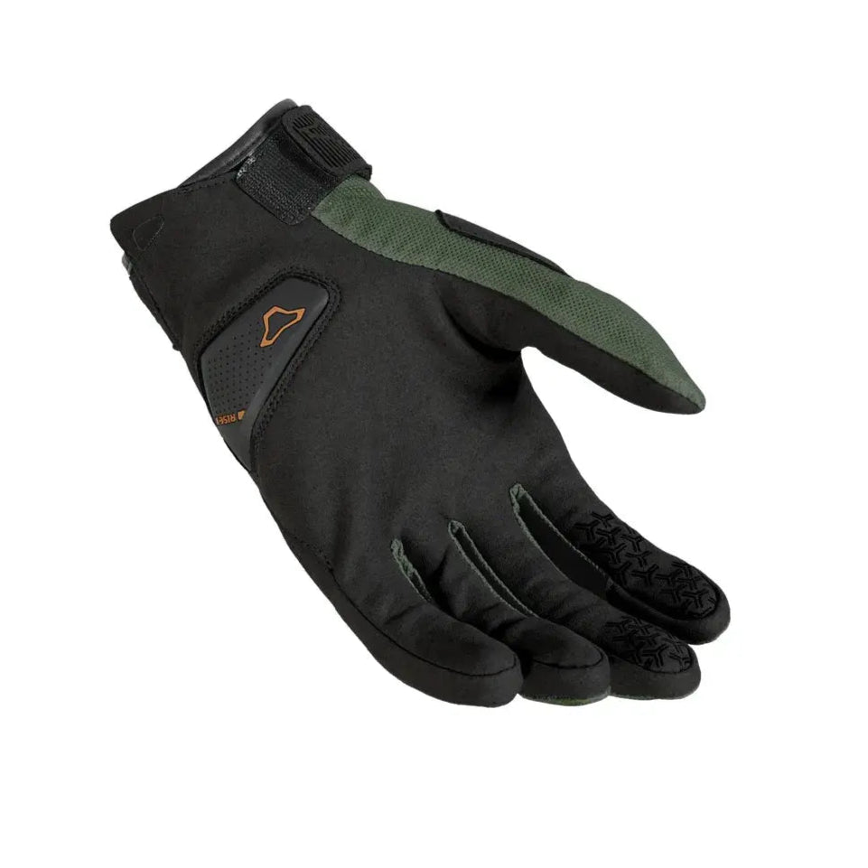 Macna Darko Short Textile Gloves Green / Black FREE UK Delivery, FREE 365 Day Returns | Moto Central