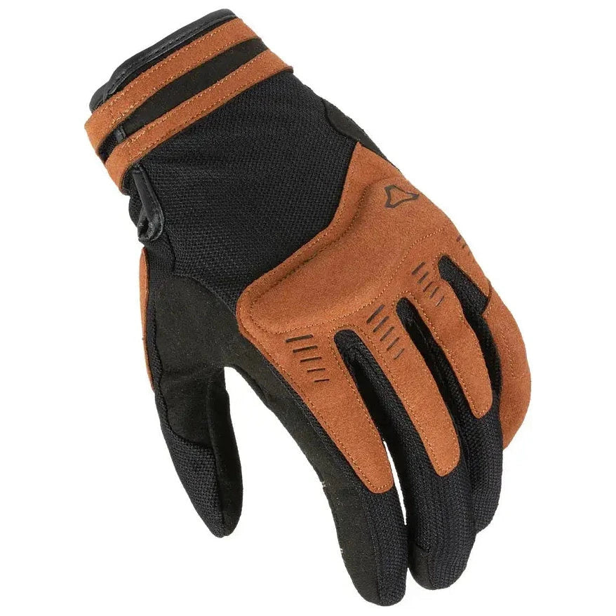 Macna Darko Ladies Textile Gloves Brown - FREE UK Shipping, FREE 365 Day Returns | Moto Central
