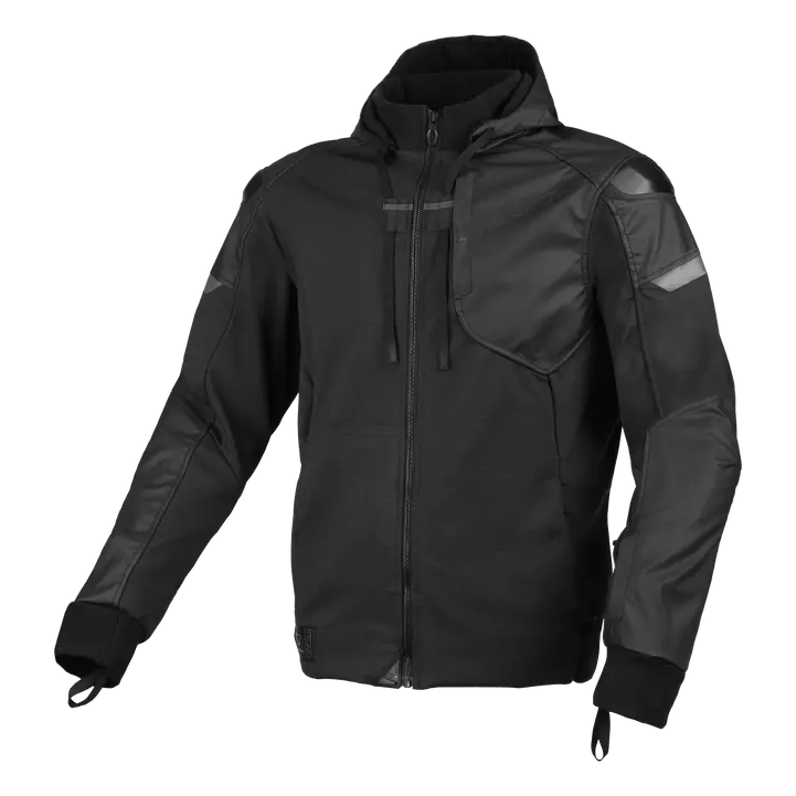 Macna Distec Textile Jacket Black, front view
