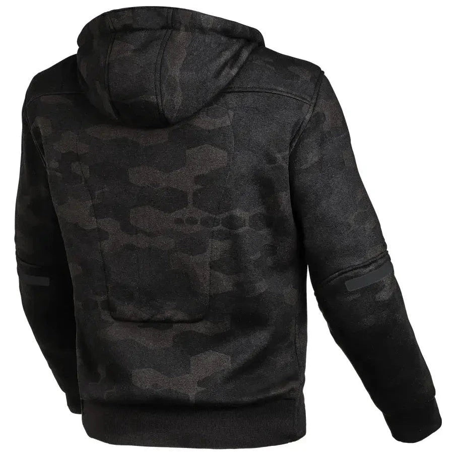 Macna District Hoodie Black / Grey Camo - FREE UK Shipping, FREE 365 Day Returns | Moto Central