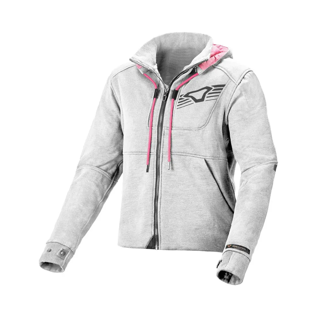 Macna District Ladies Hoodie Light Grey  - FREE UK Shipping, FREE 365 Day Returns | Moto Central