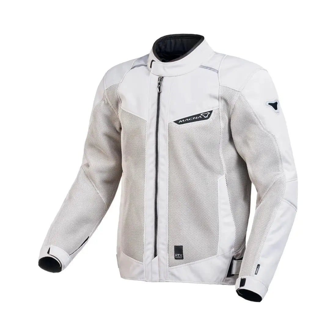 Macna Empire Textile Jacket Light Grey - FREE UK Shipping, FREE 365 Day Returns | Moto Central