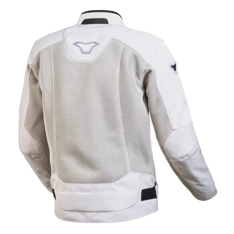Macna Empire Textile Jacket Light Grey - FREE UK Shipping, FREE 365 Day Returns | Moto Central