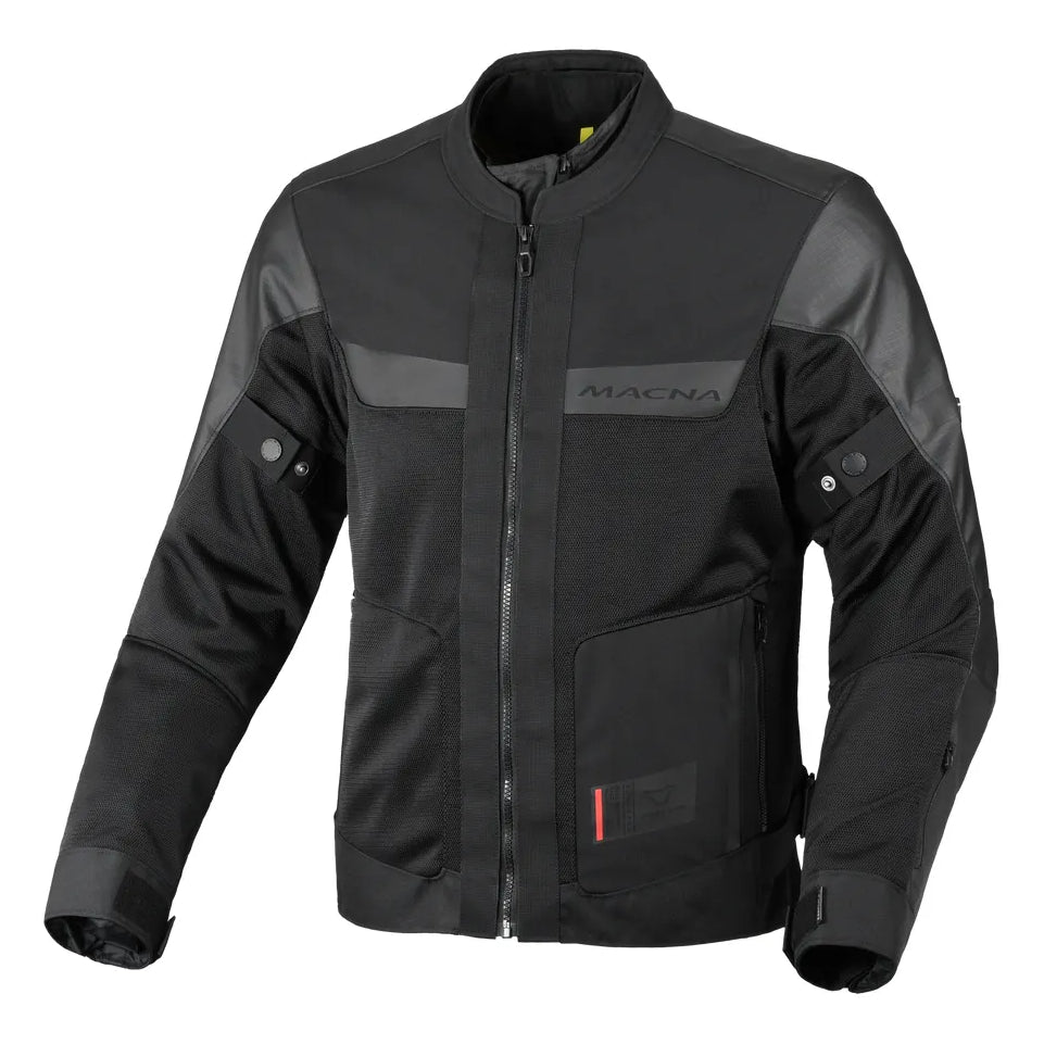 Macna Empire 2.0 Textile Jacket Black – textile motorcycle jacket front view