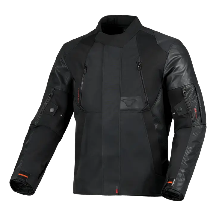 Macna Entrity Textile Jacket Black, front view