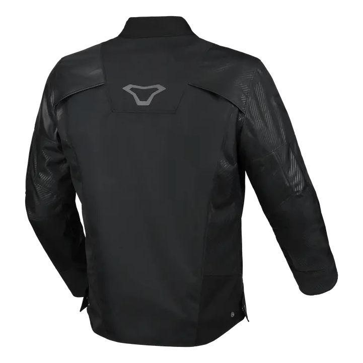 Macna Entrity Textile Jacket Black, rear view