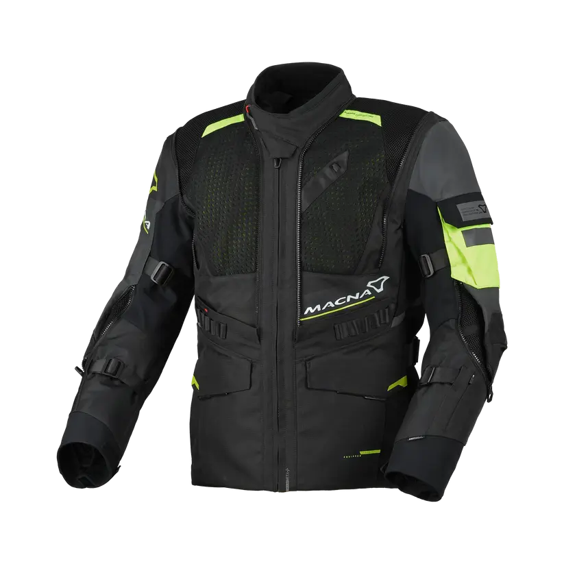 Macna Flexodus Textile Jacket Night Eye FREE UK Delivery, FREE 365 Day Returns | Moto Central