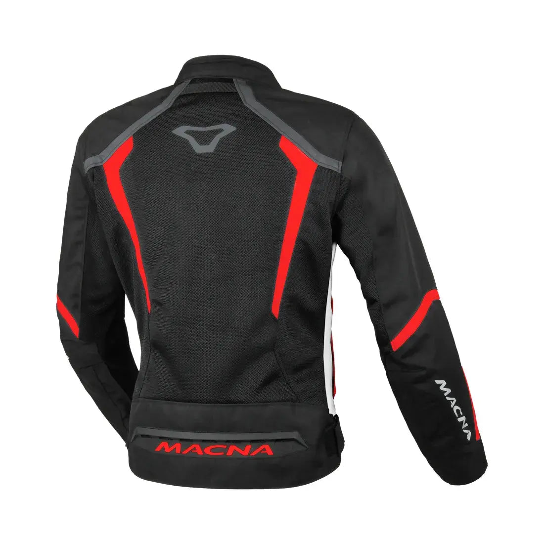 Macna Grisca Textile Jacket Black / White / Red - FREE UK Shipping, FREE 365 Day Returns | Moto Central