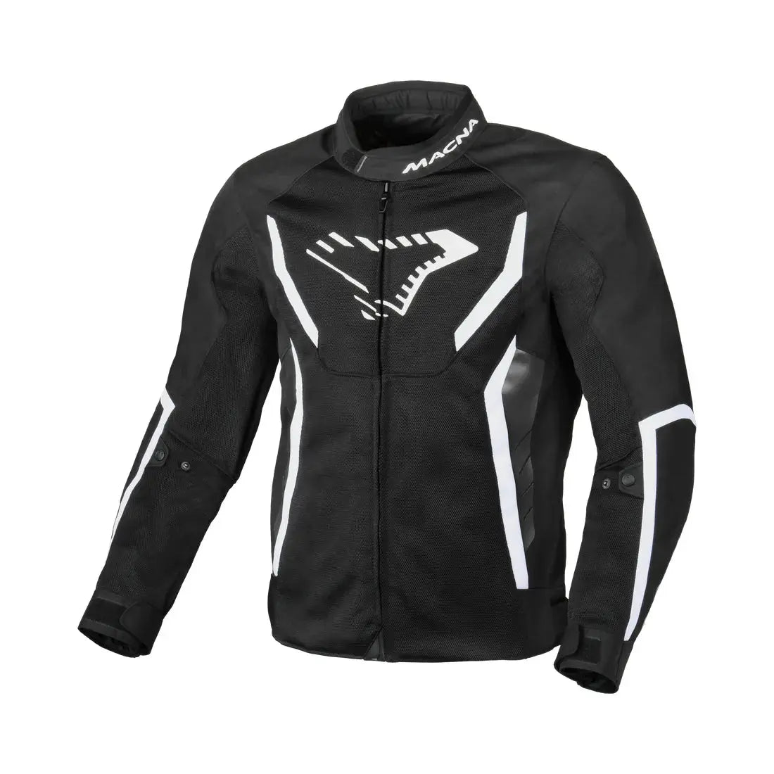 Macna Grisco Textile Jacket Black / White - FREE UK Shipping, FREE 365 Day Returns | Moto Central