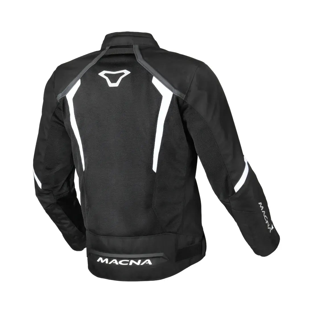 Macna Grisco Textile Jacket Black / White - FREE UK Shipping, FREE 365 Day Returns | Moto Central
