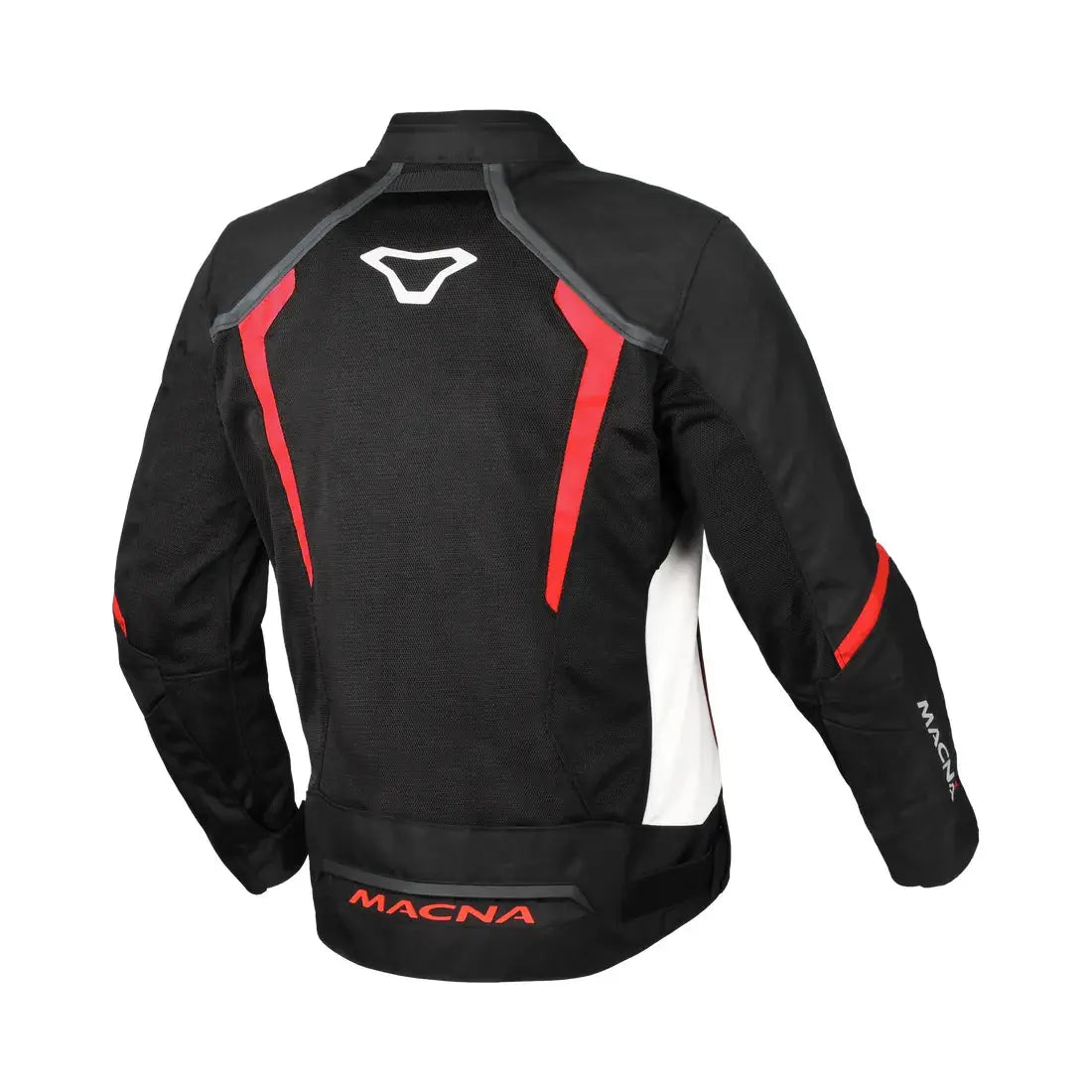 Macna Grisco Textile Jacket Black / White / Red - FREE UK Shipping, FREE 365 Day Returns | Moto Central