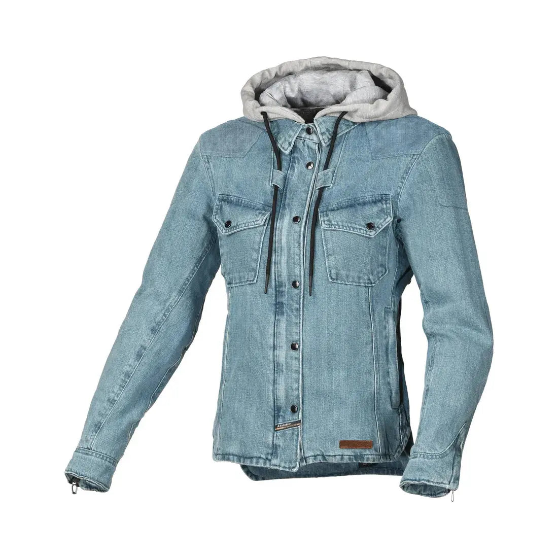 Macna Inland Ladies Textile Jacket Light Blue / Grey - FREE UK Shipping, FREE 365 Day Returns | Moto Central