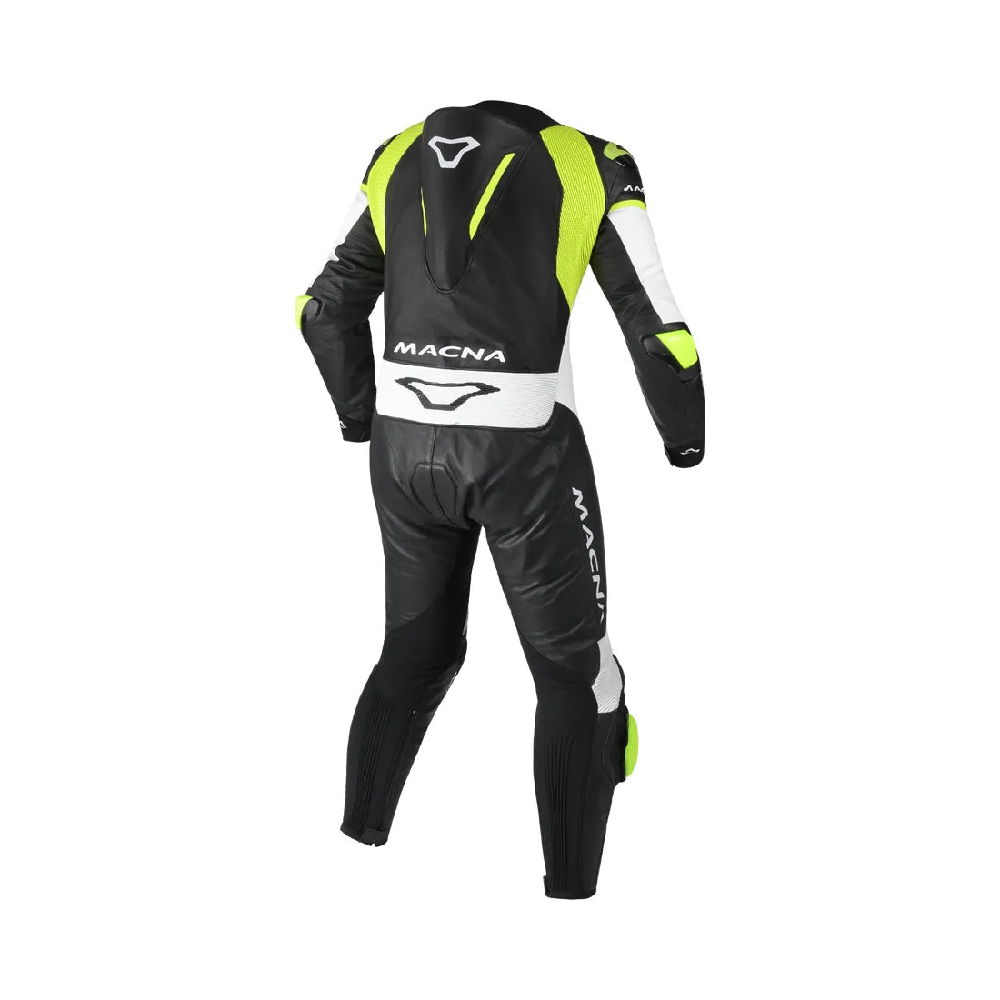 Macna Mizuro 1-Piece Leather Suit Black / Yellow FREE UK Delivery, FREE 365 Day Returns | Moto Central