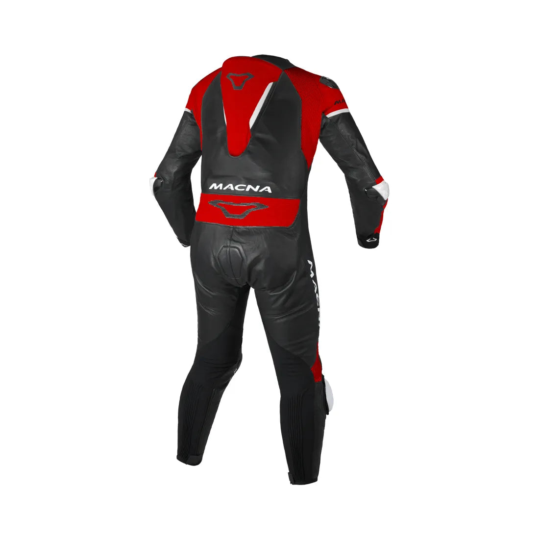 Macna Mizuro 1-Piece Leather Suit Black / Red FREE UK Delivery, FREE 365 Day Returns | Moto Central