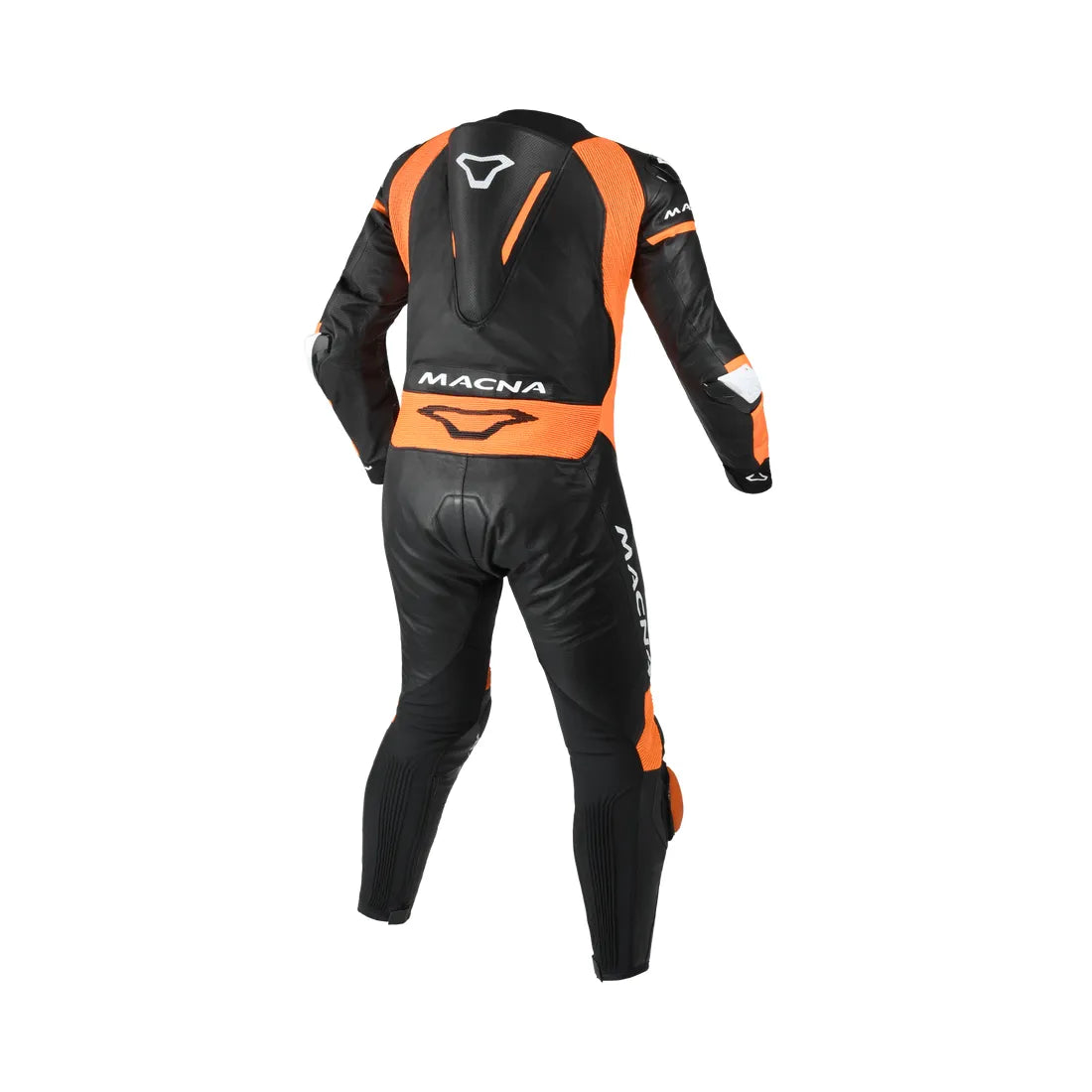 Macna Mizuro 1-Piece Leather Suit Black / Orange FREE UK Delivery, FREE 365 Day Returns | Moto Central