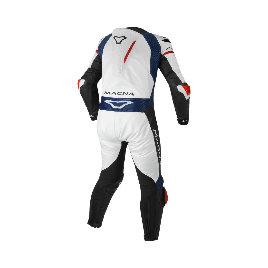 Macna Mizuro 1-Piece Leather Suit White / Blue FREE UK Delivery, FREE 365 Day Returns | Moto Central