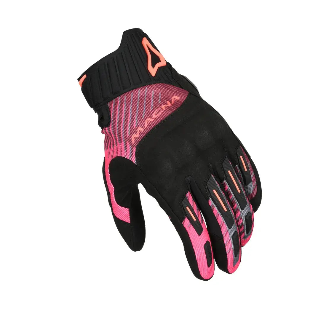 Macna Octar 2.0 Ladies Textile Gloves Black / Bordeaux / Pink  - FREE UK Shipping, FREE 365 Day Returns | Moto Central