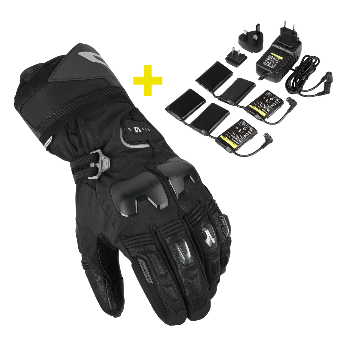 Macna Progress 3.0 RTX DL Heated Gloves + Kit Black FREE UK Delivery, FREE 365 Day Returns | Moto Central
