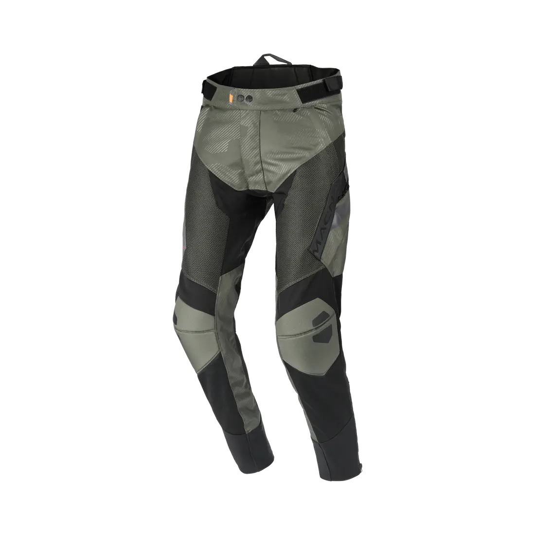 Macna Qargon Tapered Textile Trouser Green / Black FREE UK Delivery, FREE 365 Day Returns | Moto Central