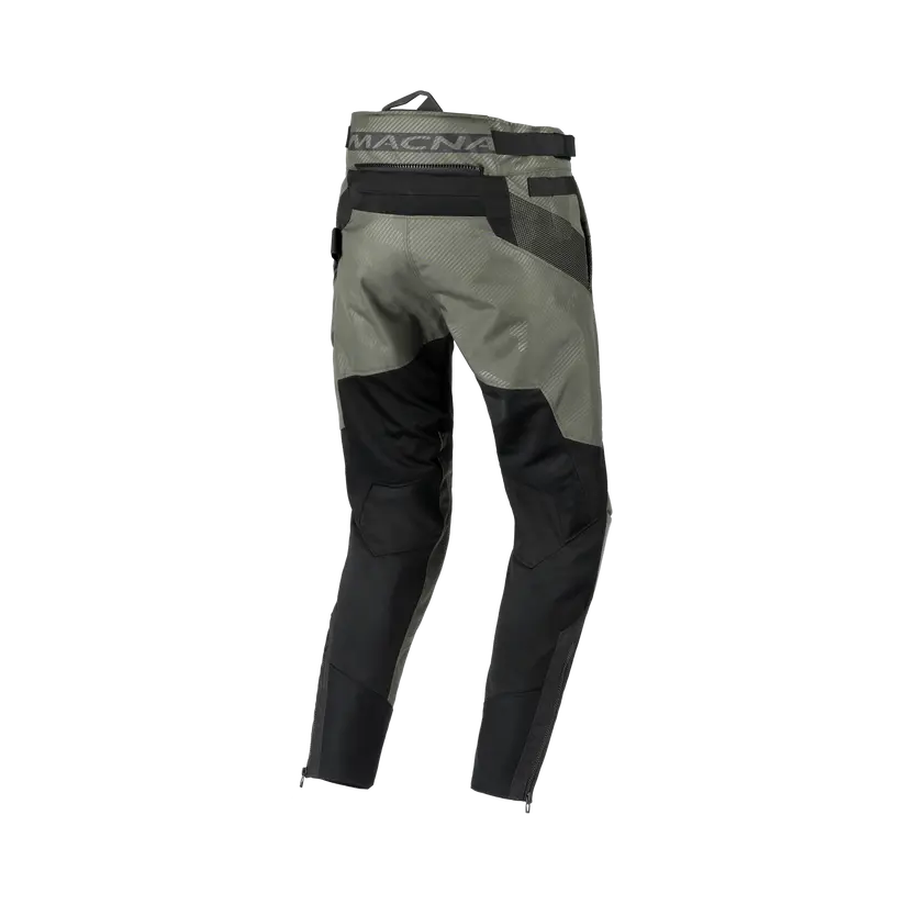 Macna Qargon Tapered Textile Trouser Green / Black FREE UK Delivery, FREE 365 Day Returns | Moto Central
