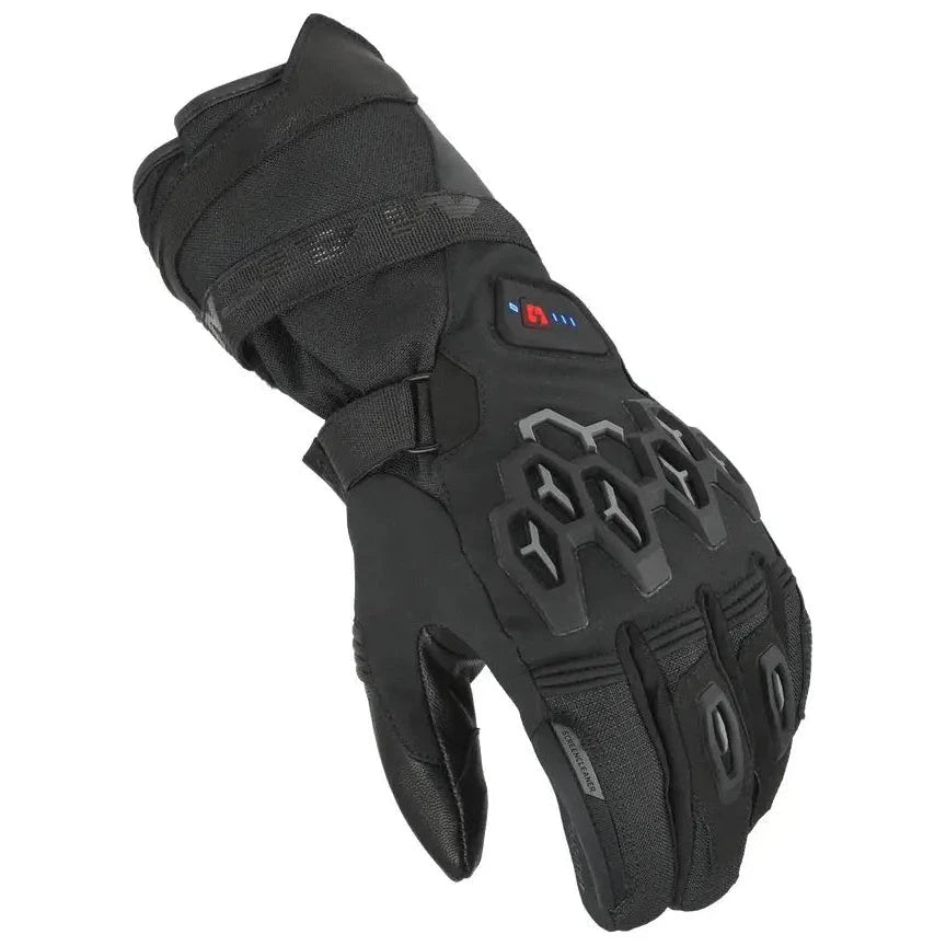 Macna Rafino RTX Heated Gloves Without Kit Black – knuckle view