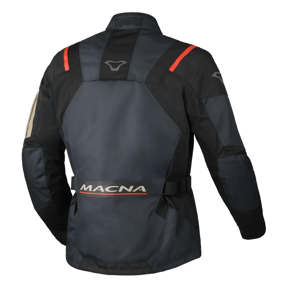 Macna Rancher 2.0 Textile Jacket Blue / Red, rear view
