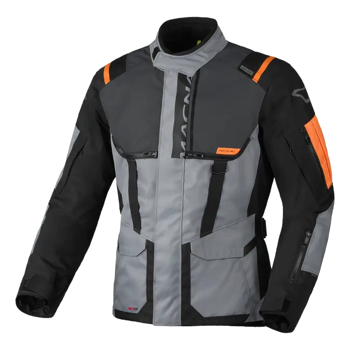 Macna Rancher 2.0 Textile Jacket Grey / Red, front view